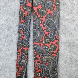 Robert Talbott Jarrod's Necktie Red & Blue Paisley Silk Hand Sewn & Printed 3x57